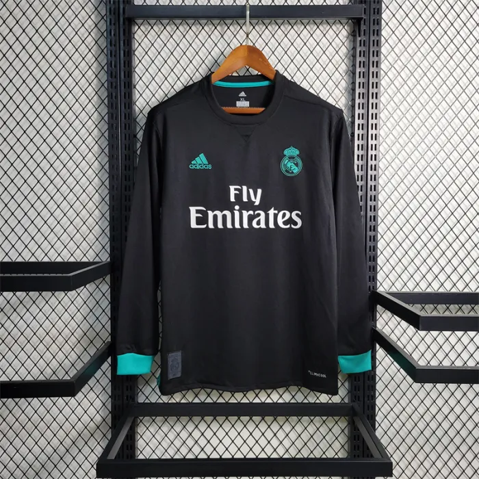 Camiseta de fútbol retro de manga larga del Real Madrid Away Kit 17/18