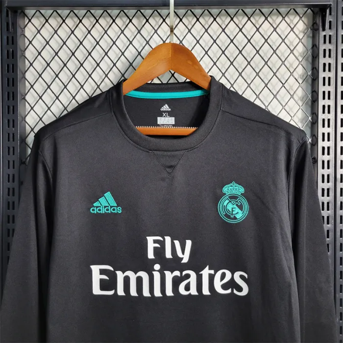 Camiseta de fútbol retro de manga larga del Real Madrid Away Kit 17/18