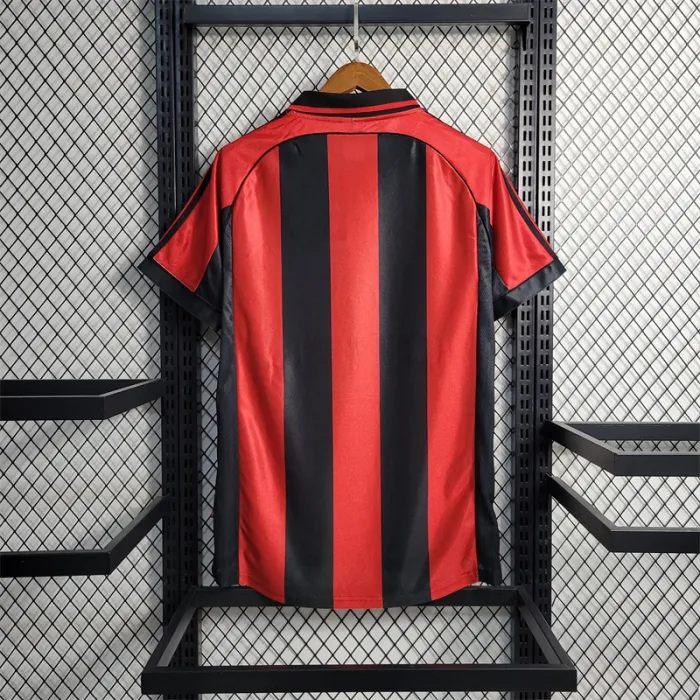 Camiseta de fútbol retro del AC Milan para el equipo local de la temporada 98/99