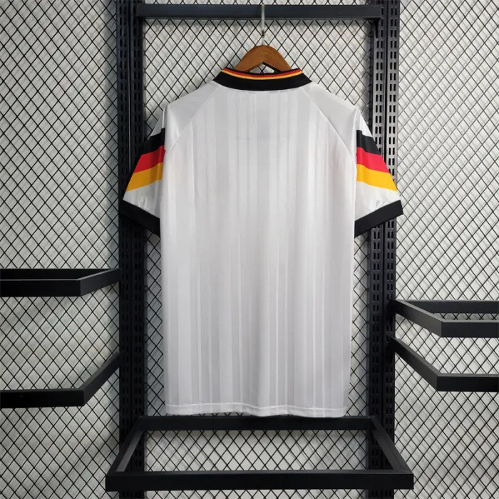 Germany Jersey Home Kit 1992 Retro Football Team Soccer Shirt