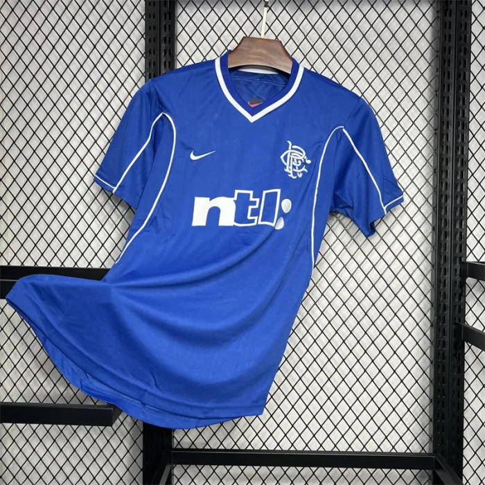 Retro Rangers Home Kit 1999 2001 Football Jersey