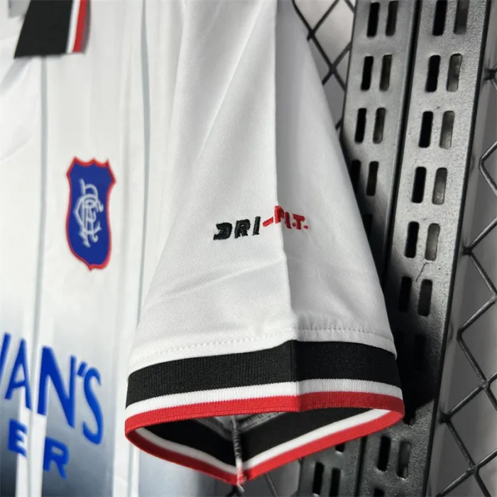 Camiseta de fútbol retro de visitante del Rangers 1997-1999