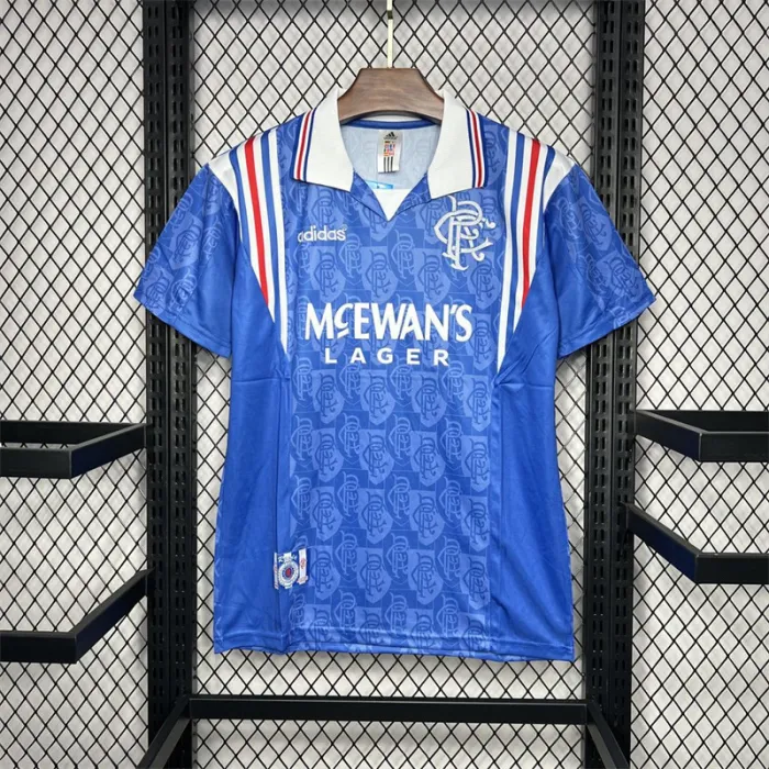 Camiseta de fútbol retro de local del Rangers 1996-1997