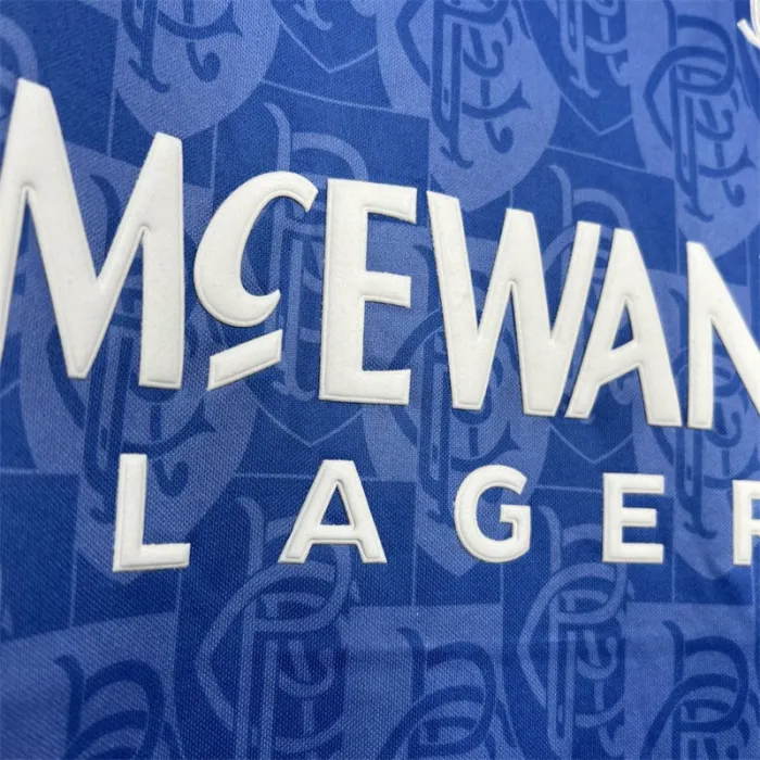 Camiseta de fútbol retro de local del Rangers 1996-1997