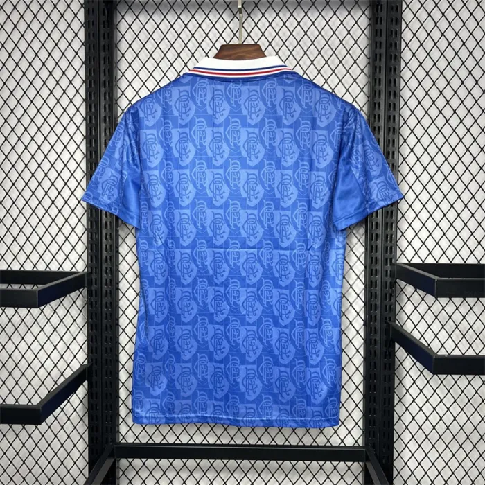 Camiseta de fútbol retro de local del Rangers 1996-1997