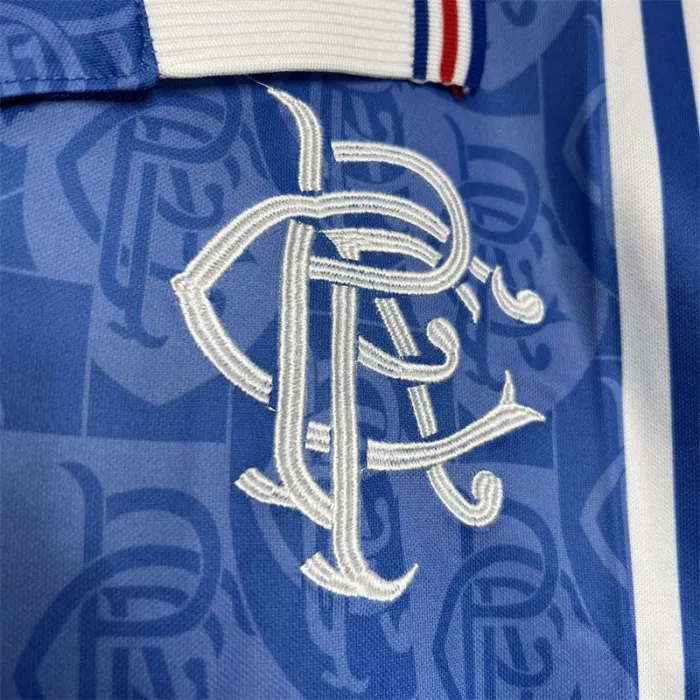 Camiseta de fútbol retro de local del Rangers 1996-1997