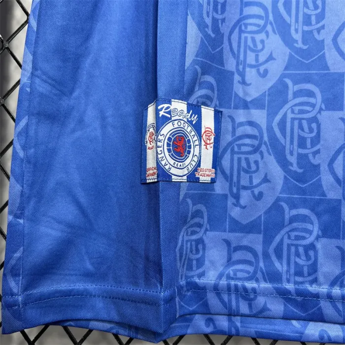 Camiseta de fútbol retro de local del Rangers 1996-1997