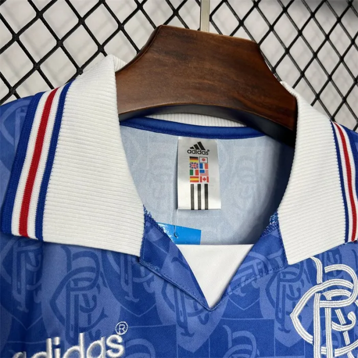 Camiseta de fútbol retro de local del Rangers 1996-1997