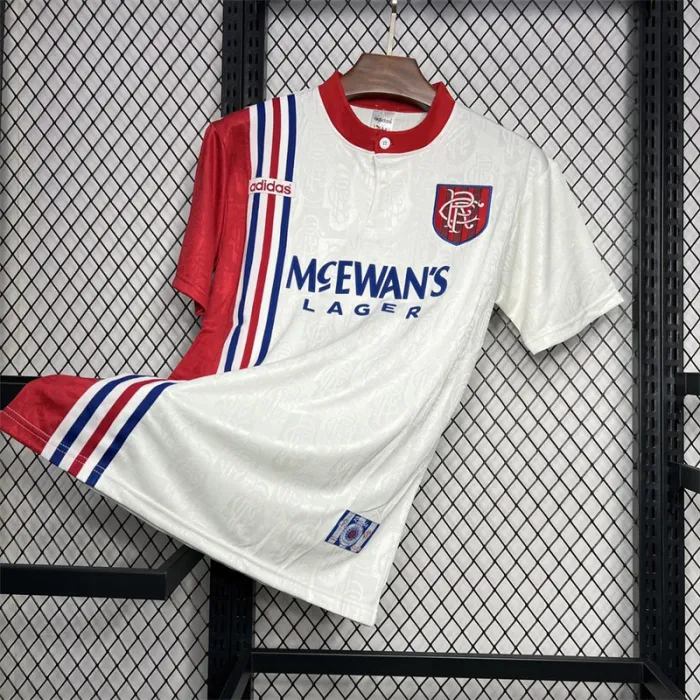 Camiseta de fútbol retro de visitante del Rangers 1996-1997