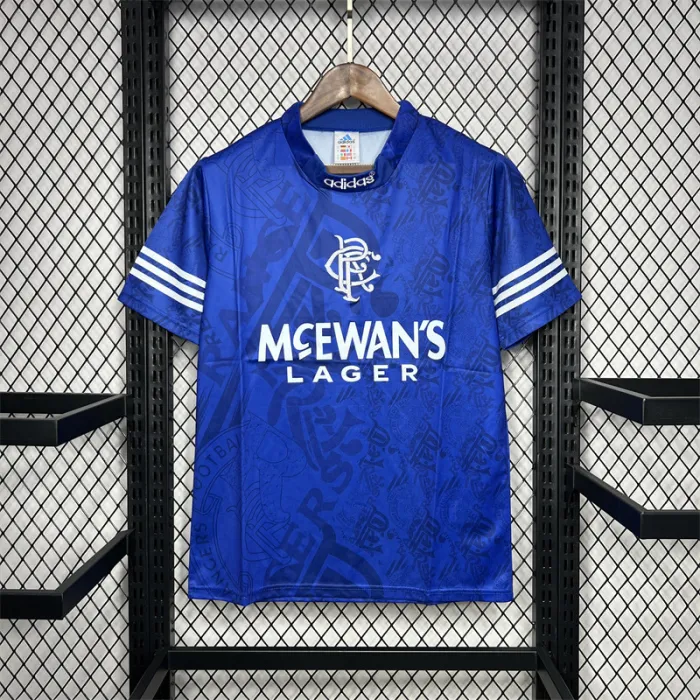 Camiseta de fútbol retro de local del Rangers 1994-1996