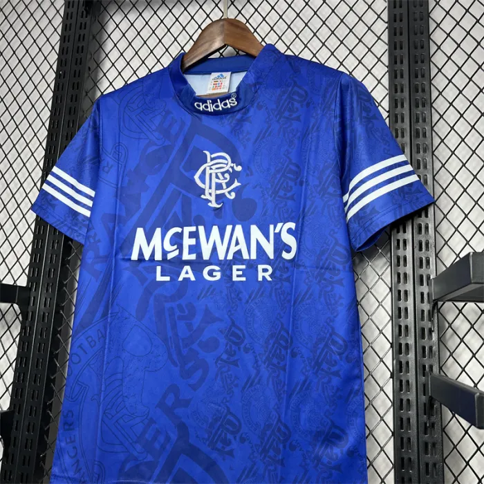 Camiseta de fútbol retro de local del Rangers 1994-1996