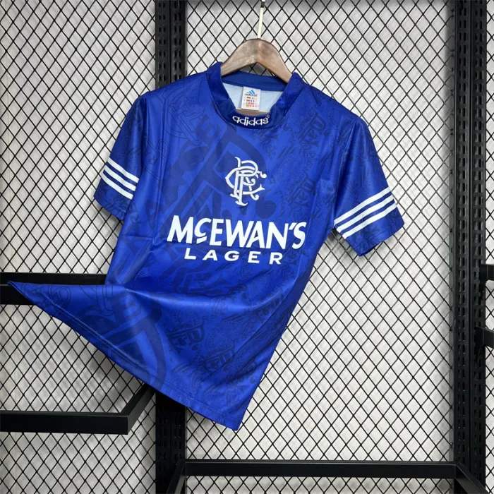 Camiseta de fútbol retro de local del Rangers 1994-1996