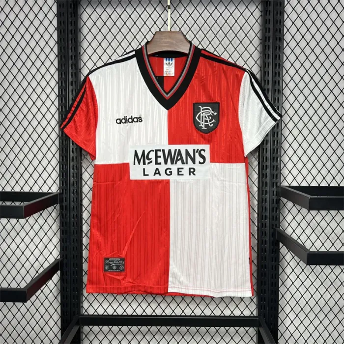 Retro Rangers Away Kit 1995 1996 Football Jersey