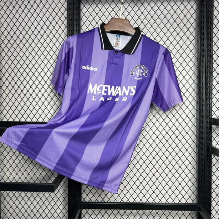 Camiseta de fútbol retro del Rangers, tercera equipación, 1994-1995