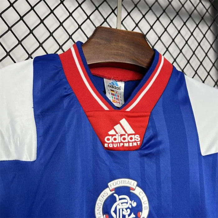 Camiseta de fútbol retro de local del Rangers 1992-1994