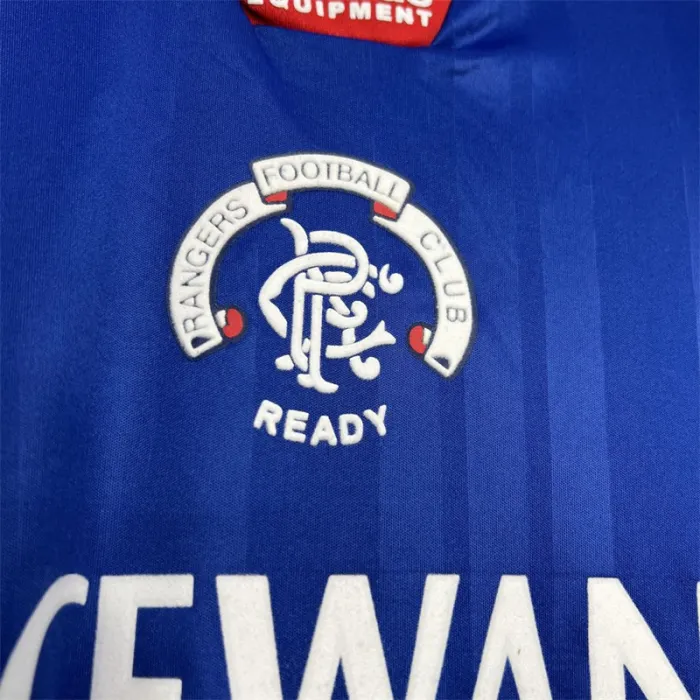 Camiseta de fútbol retro de local del Rangers 1992-1994