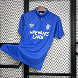 Retro Rangers Home Kit 1987 1990 Football Jersey My Store