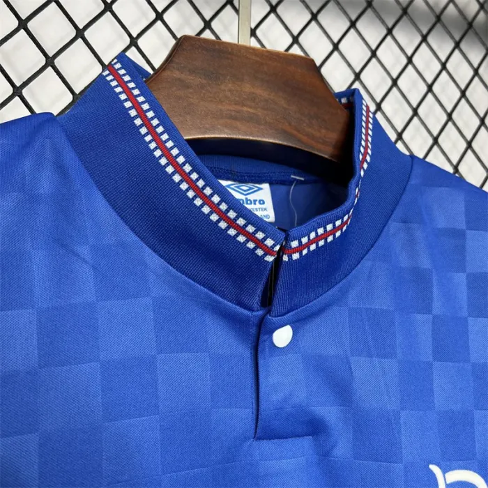 Camiseta de fútbol retro de local del Rangers 1987-1990