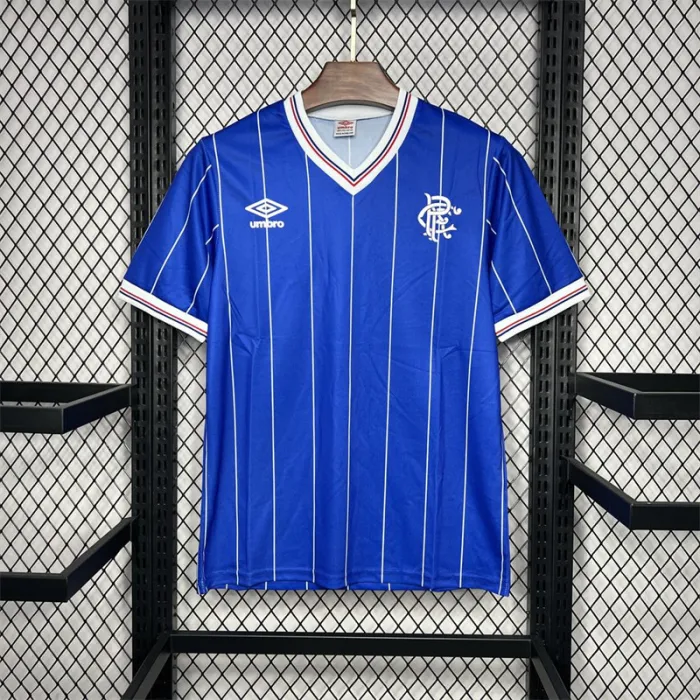 Camiseta de fútbol retro de local del Rangers 1982-1984