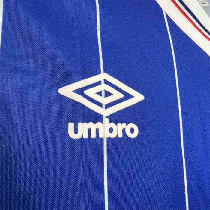 Camiseta de fútbol retro de local del Rangers 1982-1984