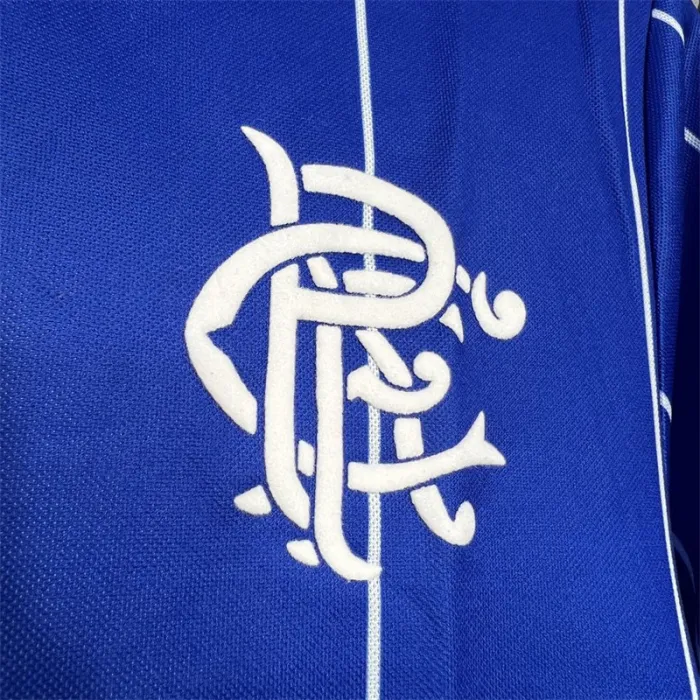 Camiseta de fútbol retro de local del Rangers 1982-1984