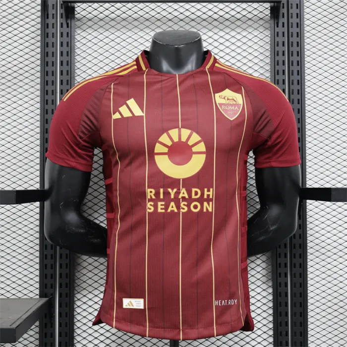 Versión de jugador Camiseta de fútbol AS Roma Home Kit 24/25