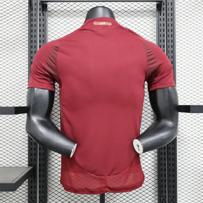Versión de jugador Camiseta de fútbol AS Roma Home Kit 24/25