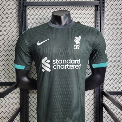 Versión para jugadores Camiseta visitante del Liverpool 24/25 Kit de fútbol Manga larga