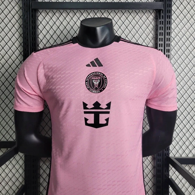 Camiseta de fútbol de la versión de jugador del Inter Miami Home Kit 24/25 Messi