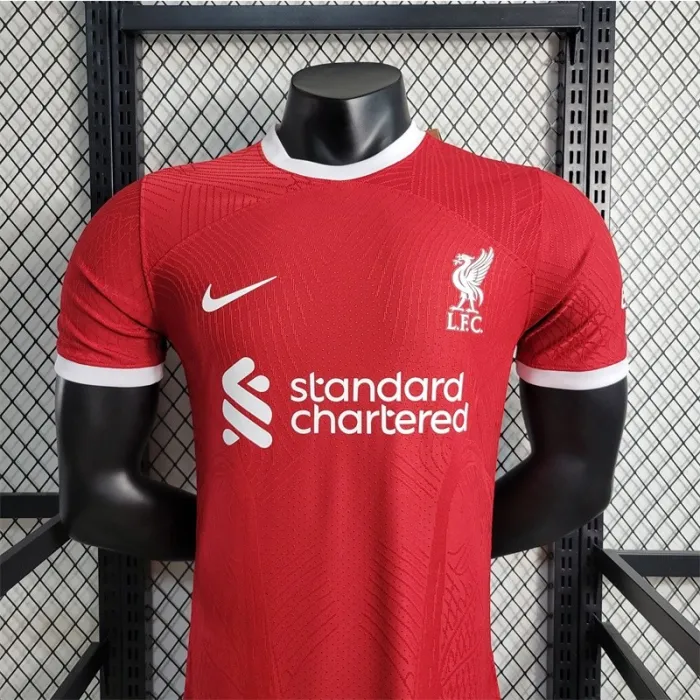 Camiseta de fútbol del equipo de fútbol de la versión de jugador del Liverpool Jersey Home Kit 23/24