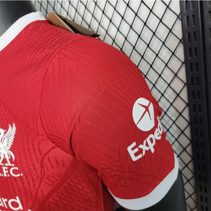 Camiseta de fútbol del equipo de fútbol de la versión de jugador del Liverpool Jersey Home Kit 23/24