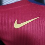 Player Version Barcelona Home Jersey 24/25 Football Kit Long Sleeves - PalmSportss