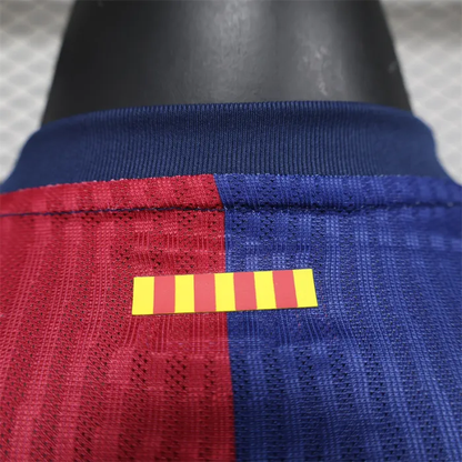 Player Version Barcelona Home Jersey 24/25 Football Kit Long Sleeves