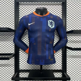 Player Version Netherlands Away Jersey 24/25 Euro Cup 2024 Football Kit long sleeve - PalmSportss