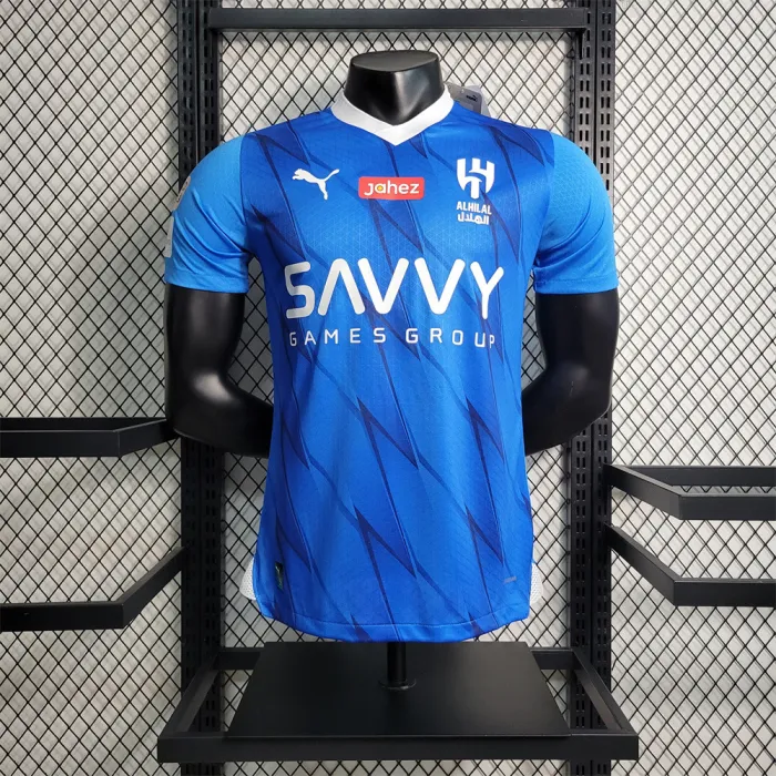 Camiseta de local del Al-Hilal Riyadh 23/24 Kit de fútbol Neymar 2023 2024 Versión de jugador Camiseta de fútbol