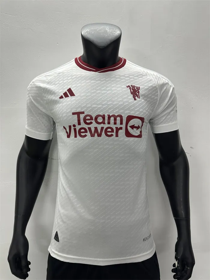 Camiseta de fútbol de la tercera equipación del Manchester United 23/24, versión para jugadores, 2023-2024