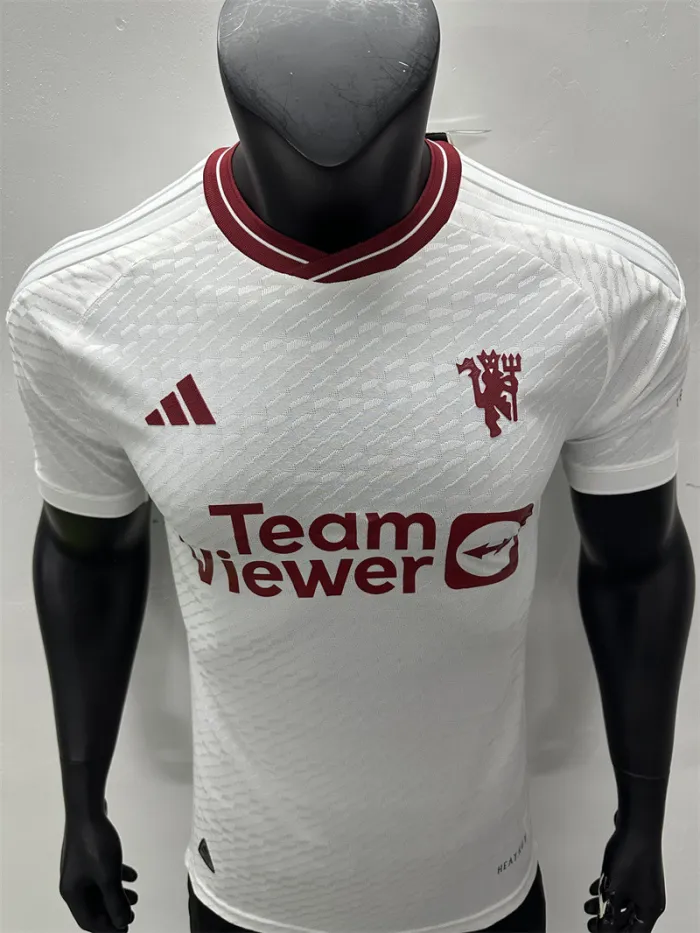 Camiseta de fútbol de la tercera equipación del Manchester United 23/24, versión para jugadores, 2023-2024