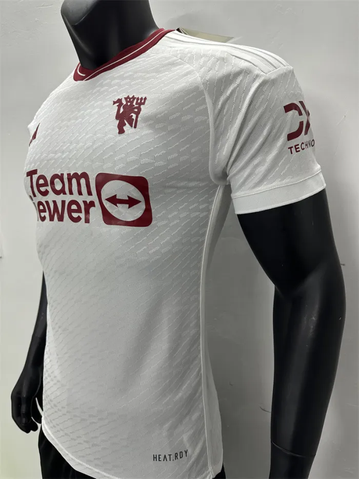 Camiseta de fútbol de la tercera equipación del Manchester United 23/24, versión para jugadores, 2023-2024