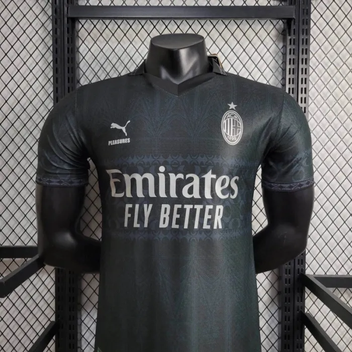 AC Milan Away Jersey 23/24 Player Version Football Kit 2023 2024 Soccer Team Shirt