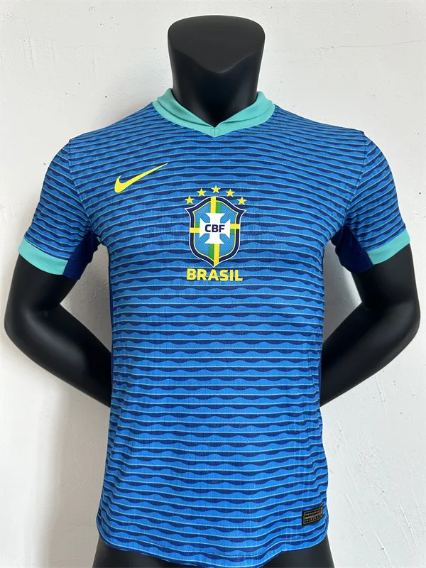 Player Brazil Away Kit 24/25 Copa America 2024 Football Jersey