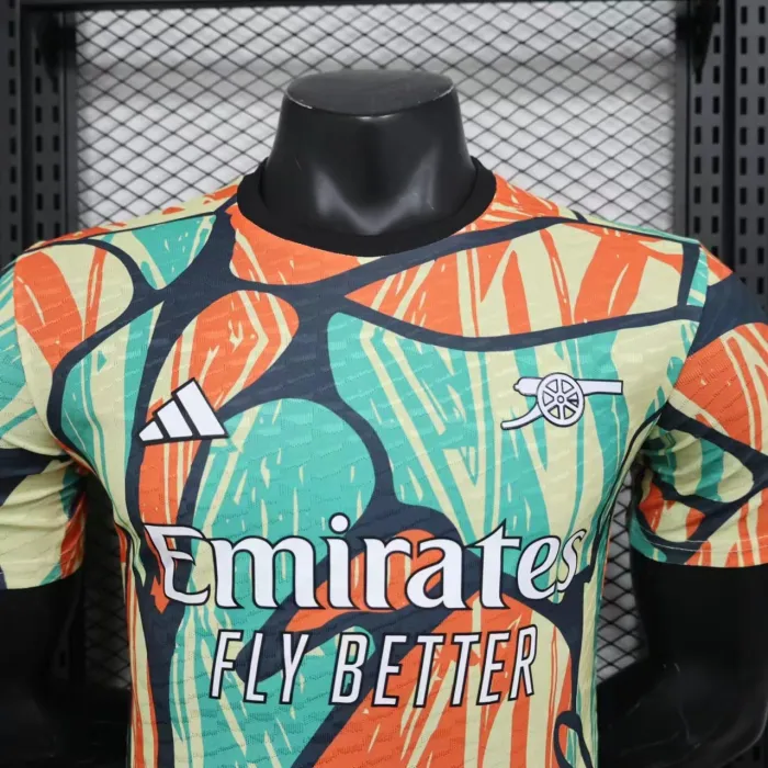 Camiseta de fútbol del Arsenal 24/25 para antes del partido