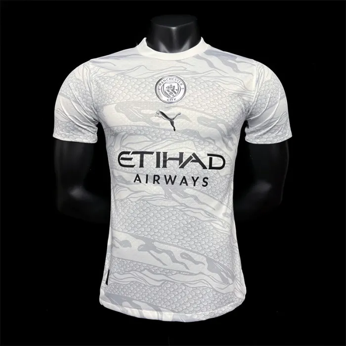 Camiseta de fútbol del Manchester City para niños, kit especial de Año Nuevo 23/24, camiseta de fútbol del equipo de fútbol del dragón
