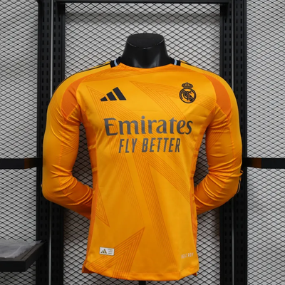 Versión para jugadores Camiseta de fútbol de manga larga del Real Madrid 24/25