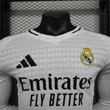 Player Version Real Madrid Home Kit 24/25 Football Jersey Long Sleeves - PalmSportss