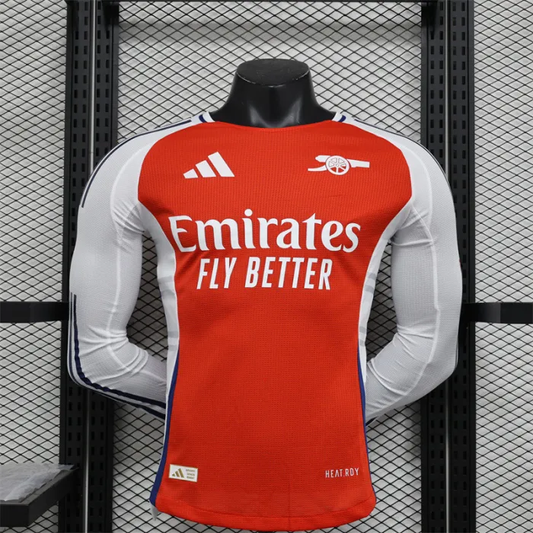 Player Version Arsenal Home Kit 24/25 Football Jersey Long Sleeves