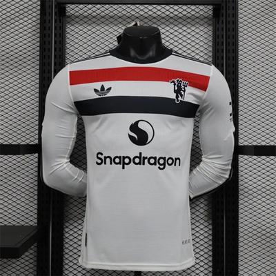 Camiseta de fútbol de manga larga del Manchester United 24/25, tercera equipación, versión para jugadores