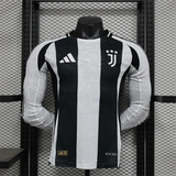 Player Version Juventus Home Jersey 24/25 Football Kit Long Sleeves - PalmSportss