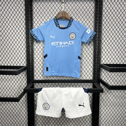 Kids Manchester City Home Kit 24/25 Football Jersey