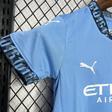Kids Manchester City Home Kit 24/25 Football Jersey - PalmSportss