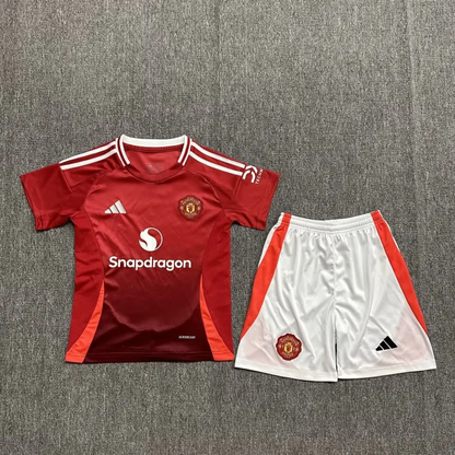 Kids Manchester united Home Kit 24/25 Football Jersey